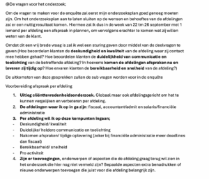bewijslasten stageperiode